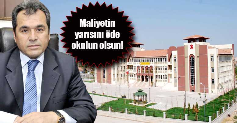 Maliyetin yarısını öde okulun olsun!