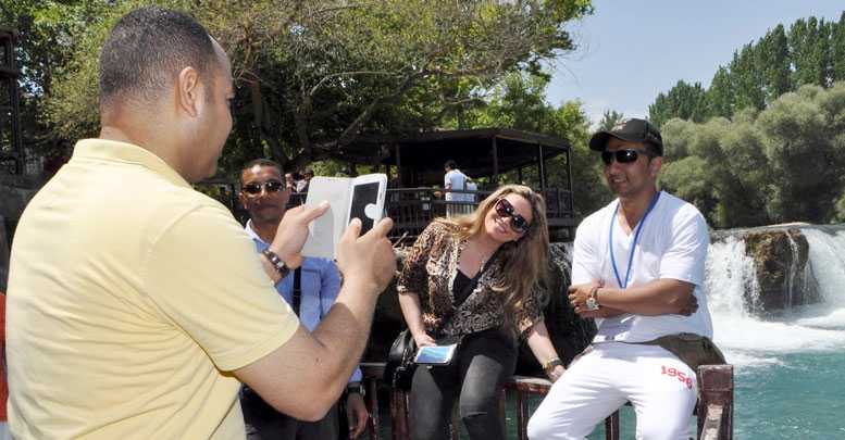 Manavgat'a körfez ülkelerinden turist