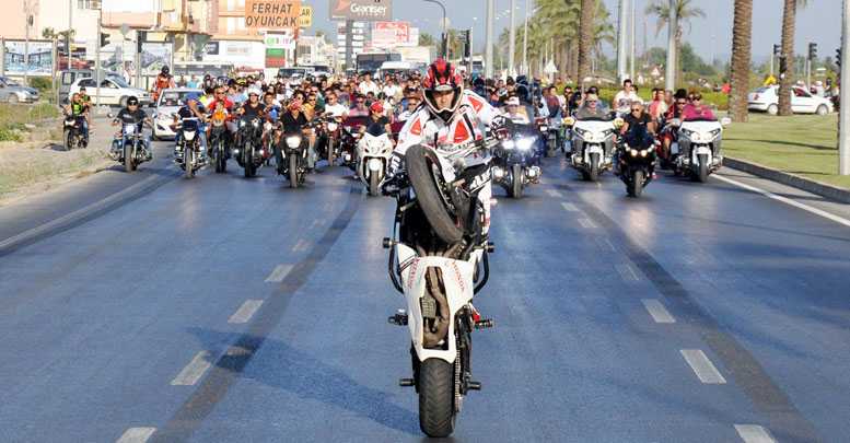 Manavgat’ta motor şöleni
