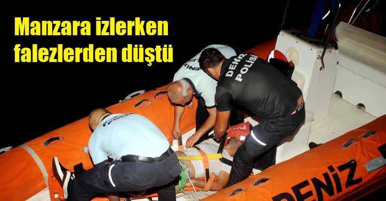 Manzara izlerken falezlerden düştü