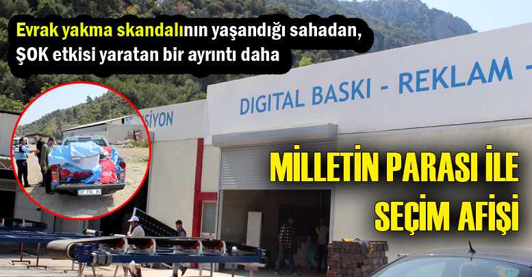 MİLLETİN PARASI İLE SEÇİM AFİŞİ