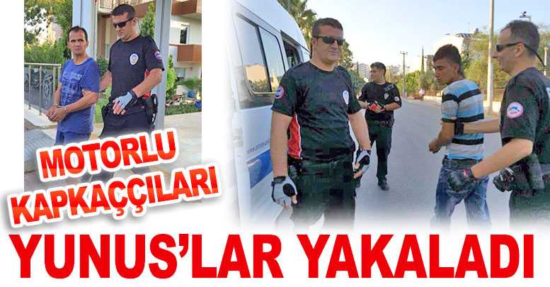 Motorlu kapkaççıları Yunus’lar yakaladı