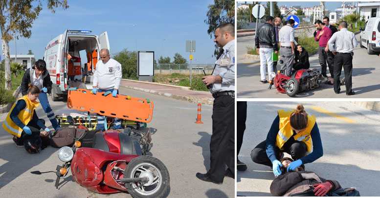 Motosiklet kazası: 1 yaralı