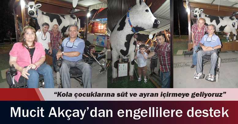 Mucit Akçay’dan engellilere destek