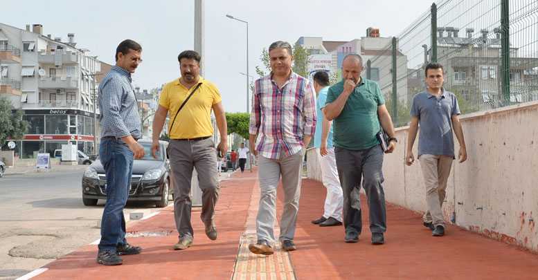 Muratpaşa’da renkli kaldırımlar