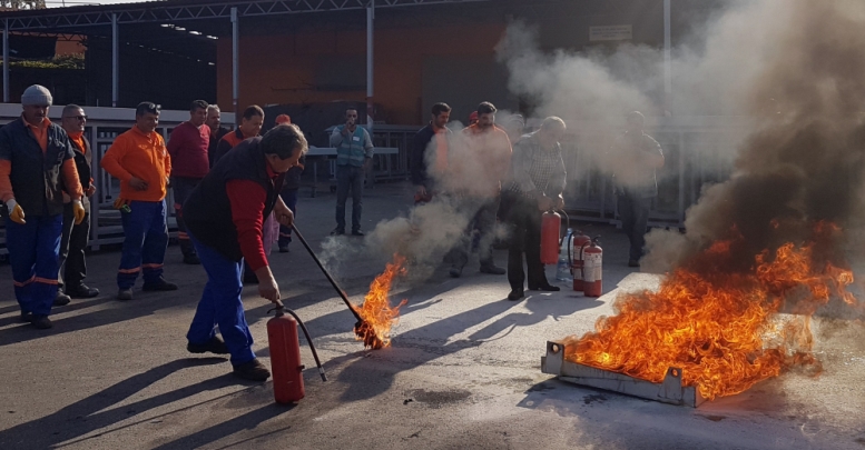 Muratpaşa’da yangın tatbikatı