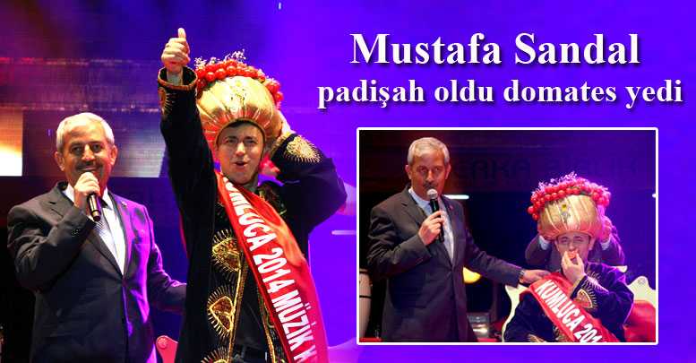 Mustafa Sandal padişah oldu domates yedi