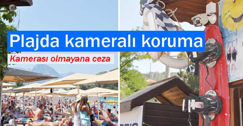 Plajda kameralı koruma