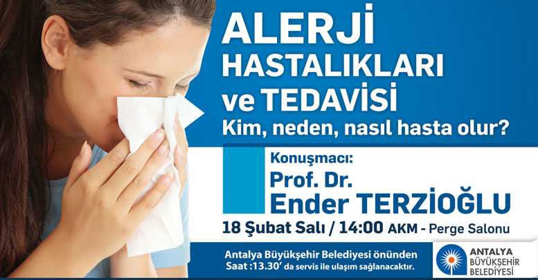 Prof. Terzioğlu alerjiyi anlatacak