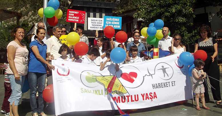 Sağlık için uçurdular