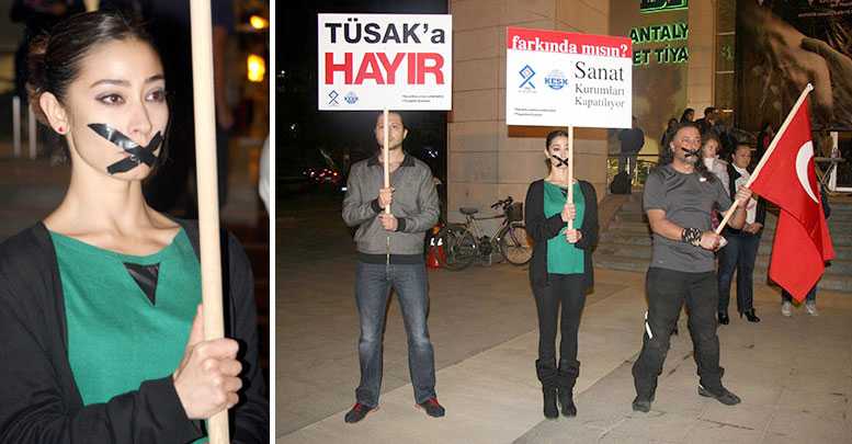 Sanatçılardan ‘yasa’ eylemi