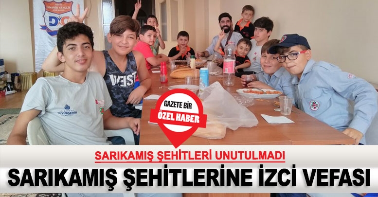 Sarıkamış şehitlerine izci vefası