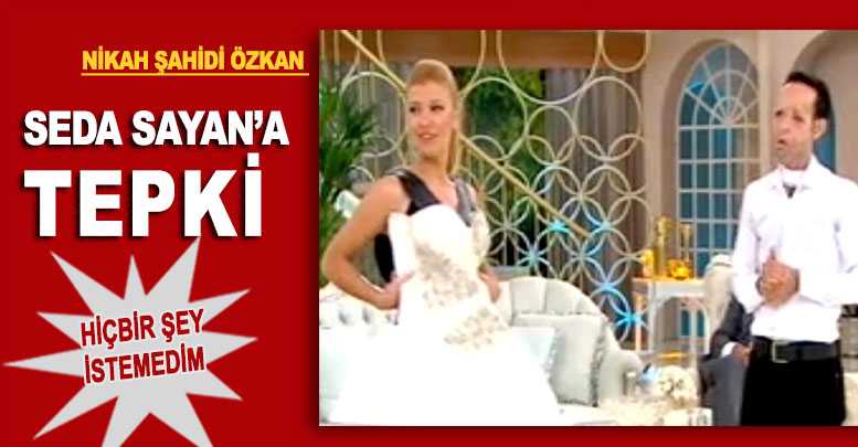 Seda Sayan’a tepki