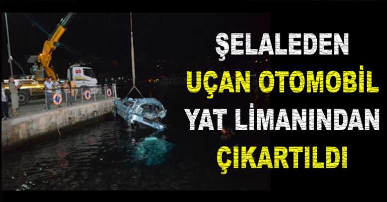 Şelaleden Uçan Otomobil Yat Limanından Çıkartıldı