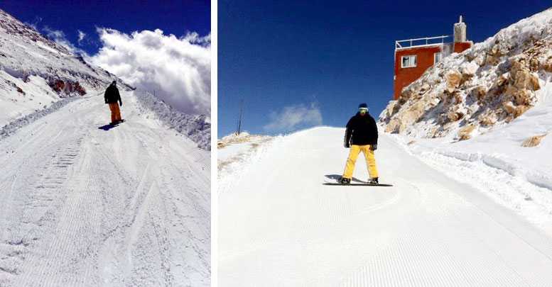 Snowboard meraklılarına gün doğdu