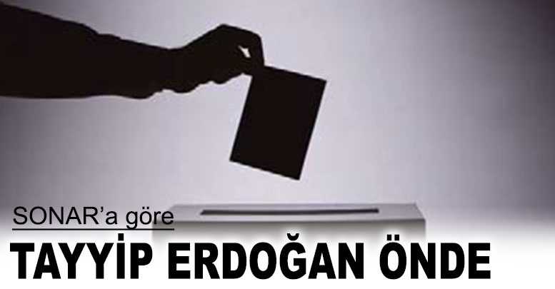 SONAR’a göre Erdoğan önde