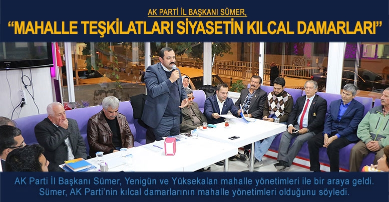 Sümer, “Mahalle teşkilatları Siyasetin kılcal damarları”
