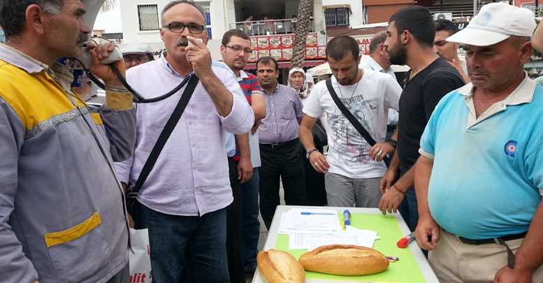 Taşeron işçilerden eylem