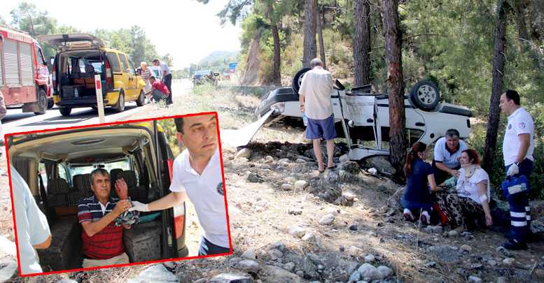 Tatil yolunda kaza