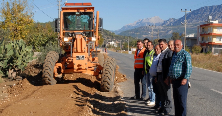 Töngüçlü- Gebiz yolu genişletiliyor