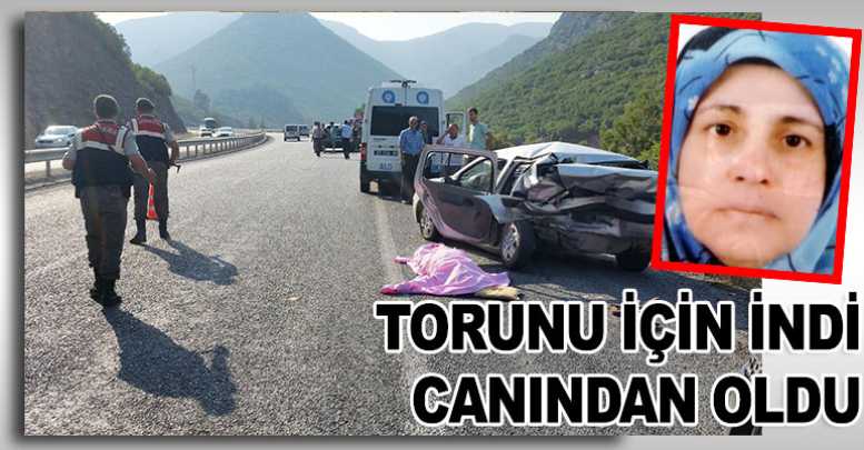 Torunu için indi canından oldu