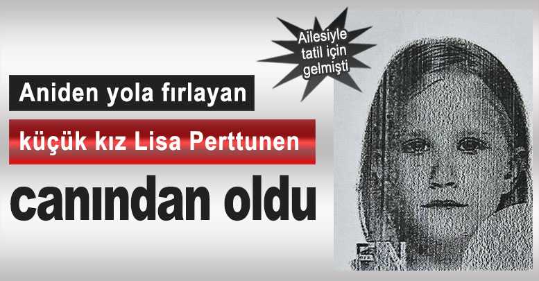 Turist çocuk kazada öldü