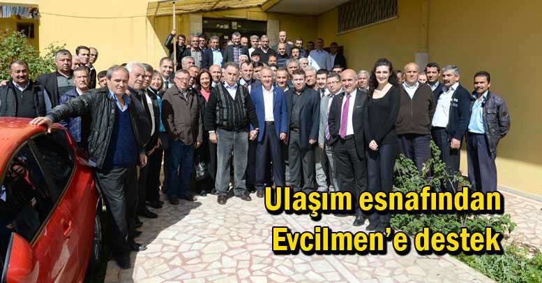 Ulaşım esnafından Evcilmen’e destek