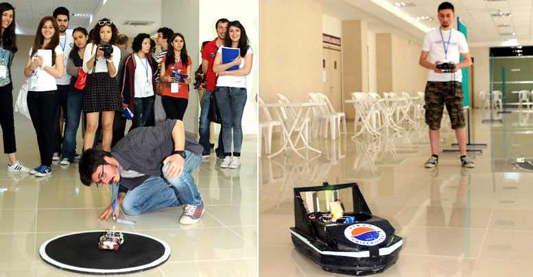 Üniversite’de robot yarışması
