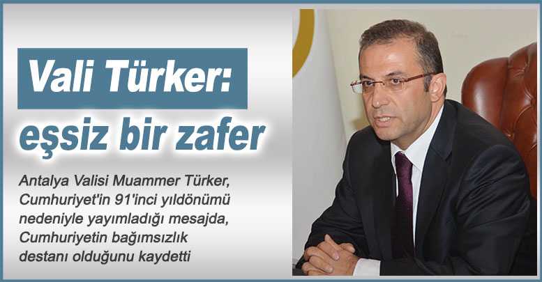 Vali Türker: eşsiz bir zafer