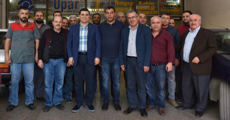 Vali ve Tütüncü esnaf ziyaretinde