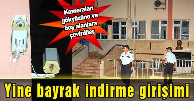 Yine bayrak indirme girişimi