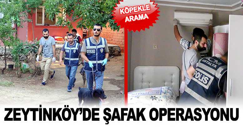 ZEYTİNKÖY’de şafak operasyonu