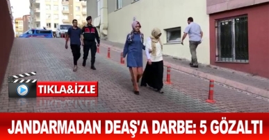 Jandarmadan DEAŞ'a darbe: 5 gözaltı